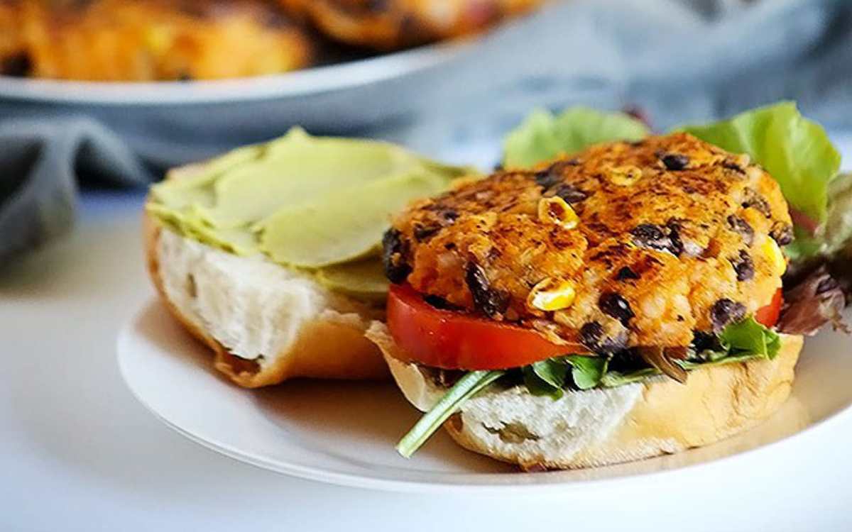 Freezable Black Bean and Sweet Potato Burgers [Vegan] One Green Green