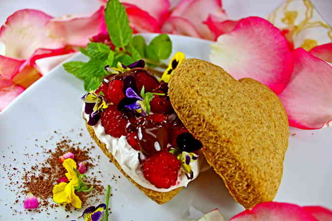 Chocolate Raspberry Shortcakes With Coconut Whipped Cream [Vegan] – One ...