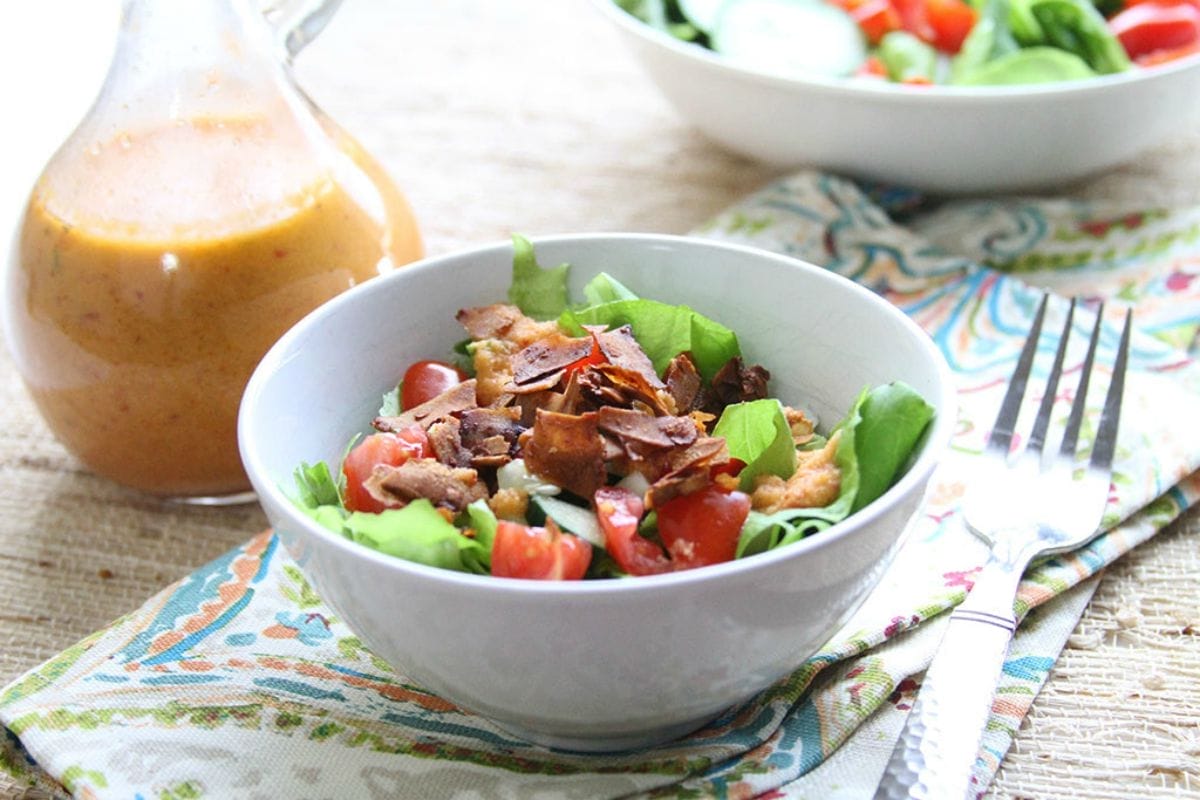 Chopped Salad With Apple Chipotle Vinaigrette [Vegan]  One Green Planet