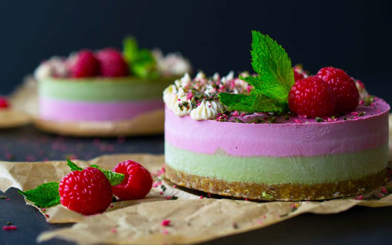 Raw Raspberry Mint Cheesecake [Vegan,Gluten-Free] – One Green Planet