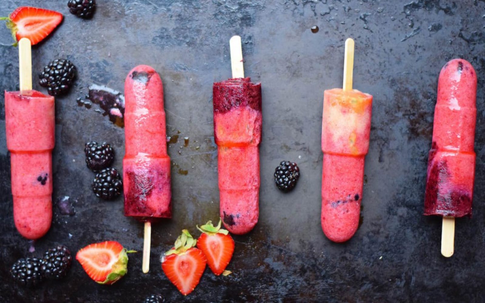 Blueberry Raspberry Popsicles 3