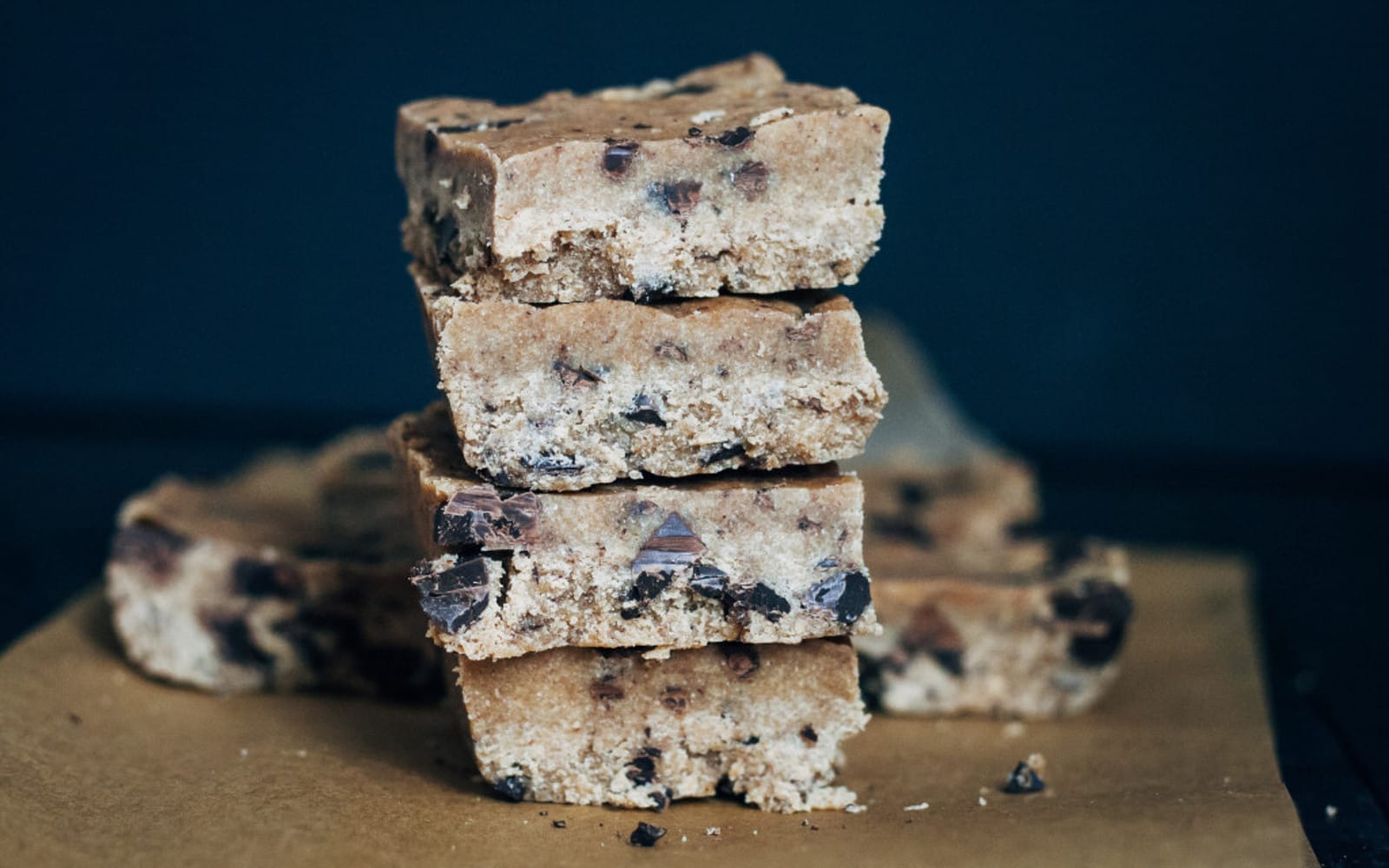 No-Bake Cookie Dough Slice [Vegan]