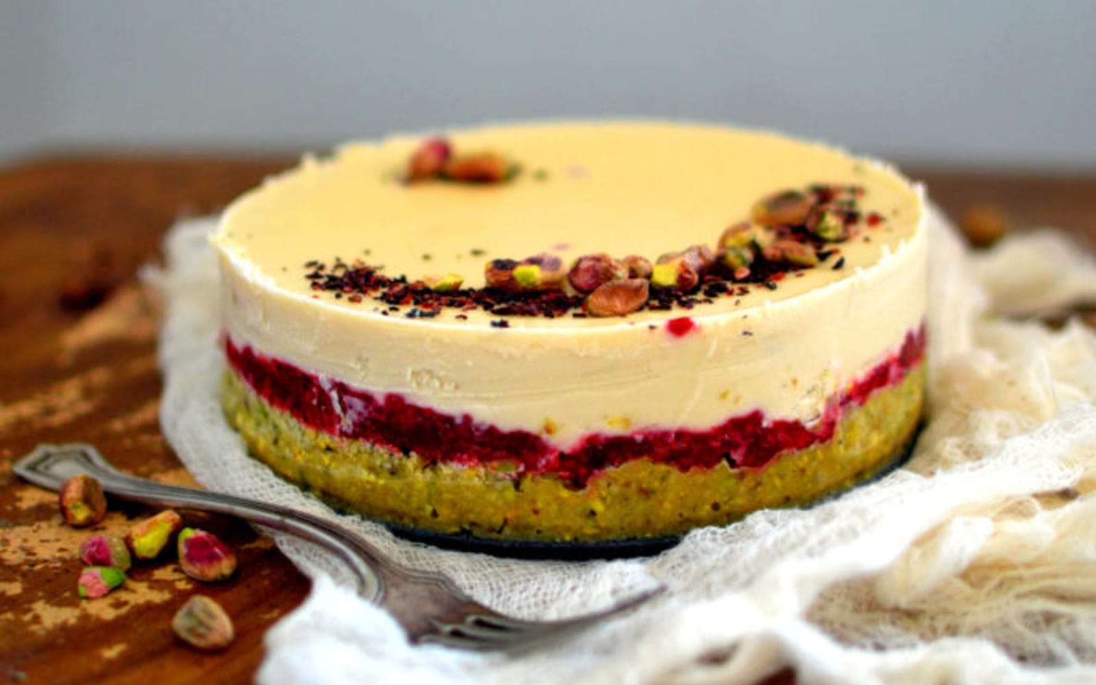 Raw Pistachio Rose Cake 2