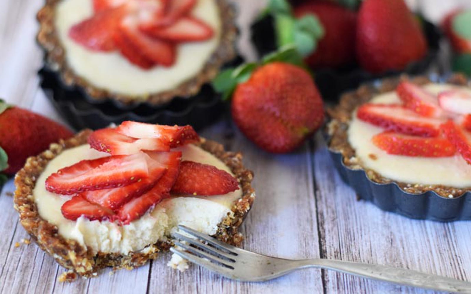 Raw Strawberry Lime Tart