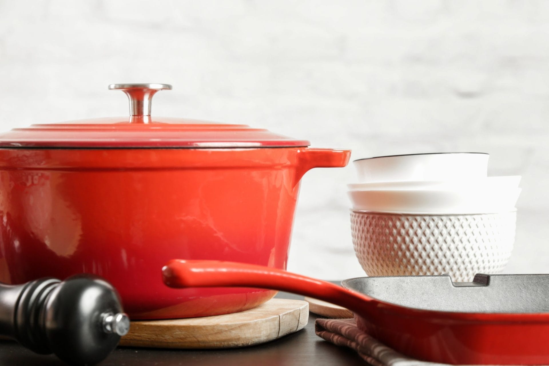 non-toxic ceramic nonstick cookware set on a stovetop, free of PFAS and PFOA