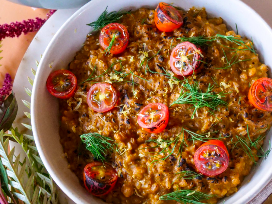 Romesco Risotto [Vegan] – One Green Planet