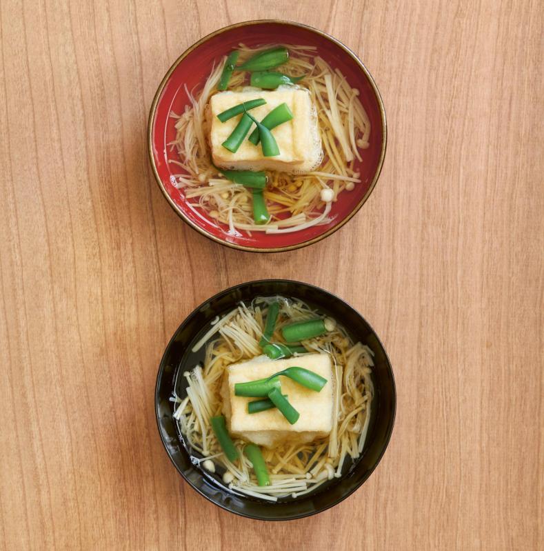 Agedashi Tofu on Silky Enoki [Vegan] - One Green Planet - Vimarsana News