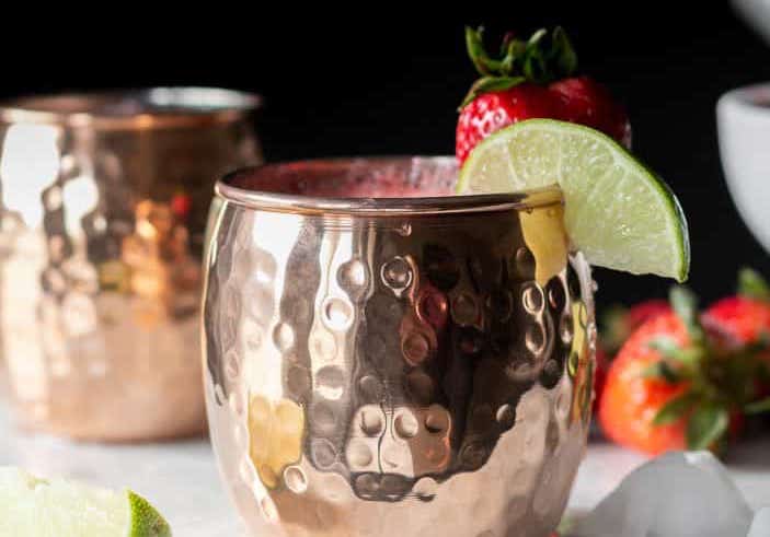 Strawberry Lime Kombucha Smash
