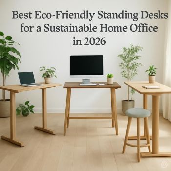 best eco-friendly standing desk bamboo FSC certified sustainable home office 2026