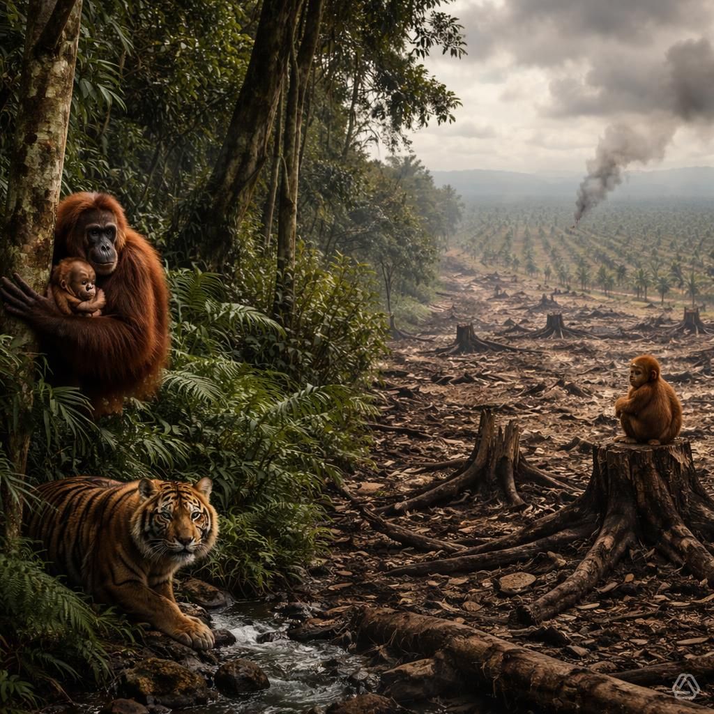 palm oil destroys wildlife habitat 2026 orangutan deforestation RSPO Dr Bronner's Molly's Suds alternatives